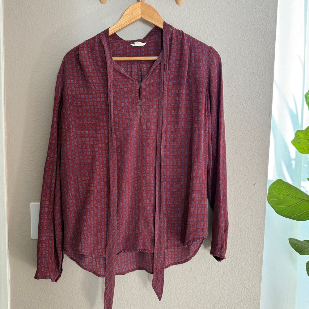 Club Monaco vintage silk blouse